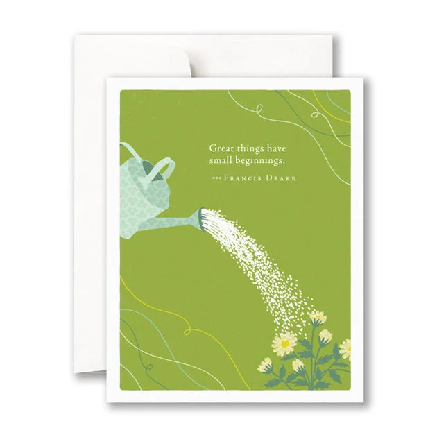 Great Things Have Small Beginnings Baby Shower Card