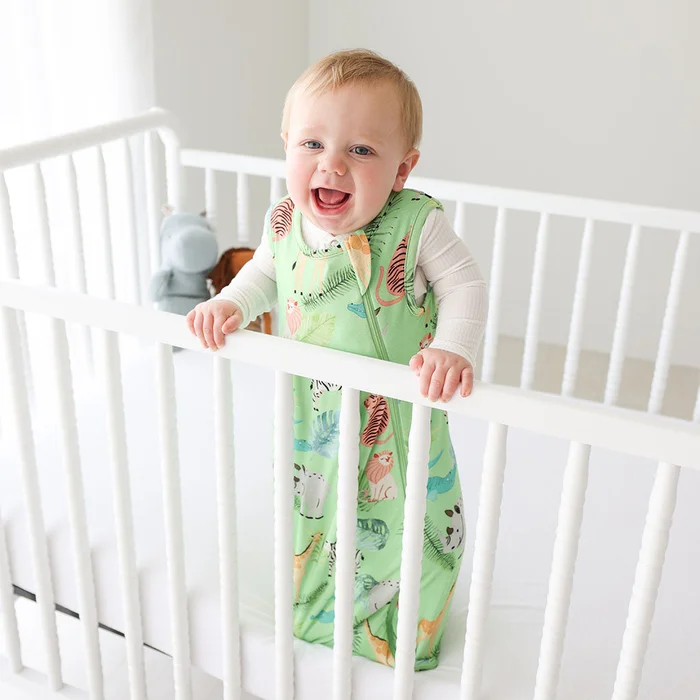 Green Baby Sleep Bag | Safari Animals