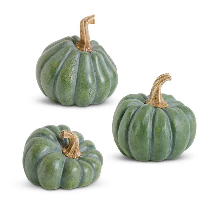 GREEN RESIN PUMPKIN