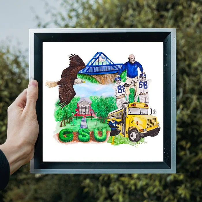 GSU MASHUP PRINT, 12×12