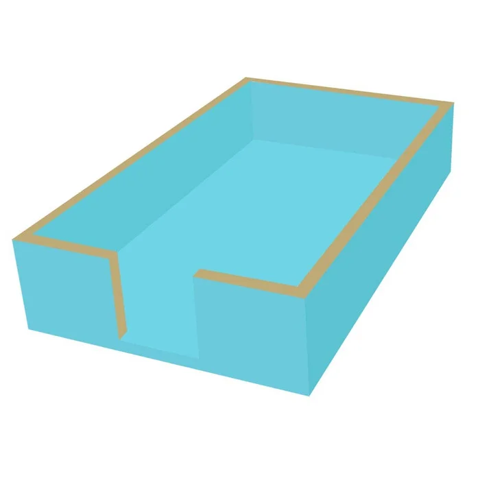 Guest Towel Holder- AQUA
