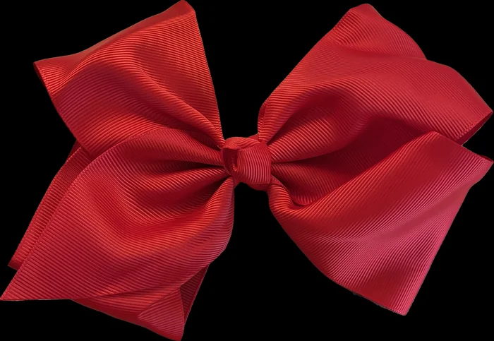 Hair Bow – Red 8″