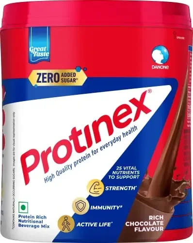 Health And Nutritional Protein Drink Mix For Adults-(Rich Chocolate Flavor 400 Gms Jar) with 25 Vital Nutrients to Support Strength & Active Life