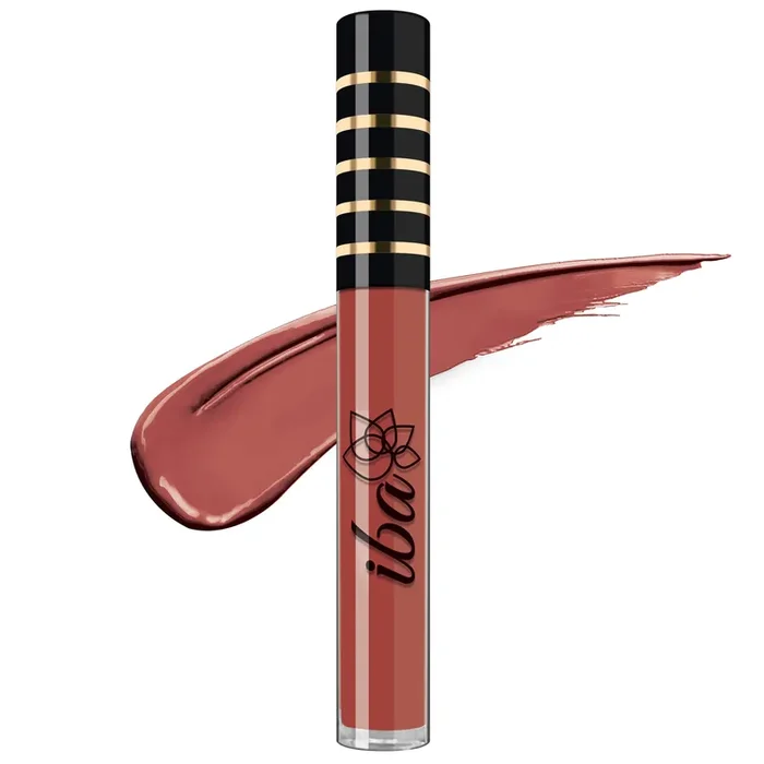 Iba Maxx Matte Liquid Lipstick- Caramel Nude Infused with Vitamin E & Almond Oil Transfer Proof & Long Lasting Waterproof & Smudge Proof Velvet Matte Finish & Highly Pigmented Lightweight & Comfortable Non-Sticky and Non-Drying Lip Makeup