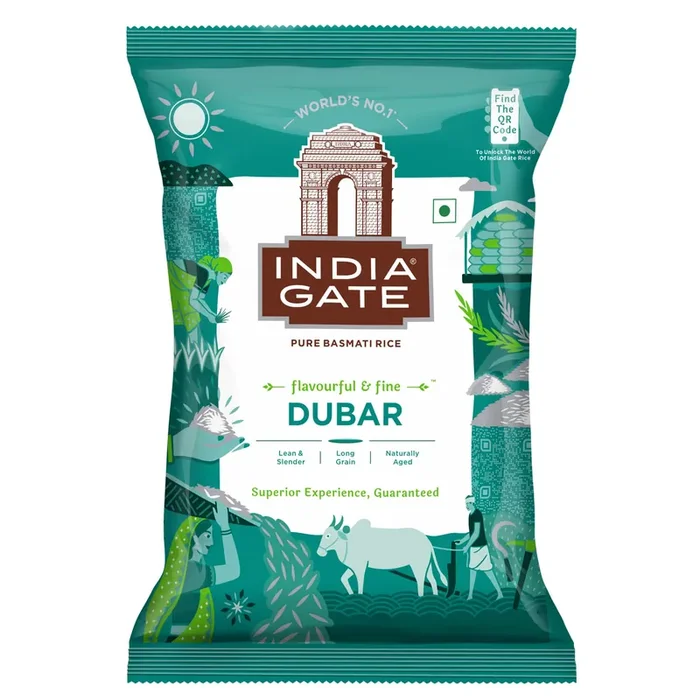India Gate Basmati Rice Dubar, 1kg