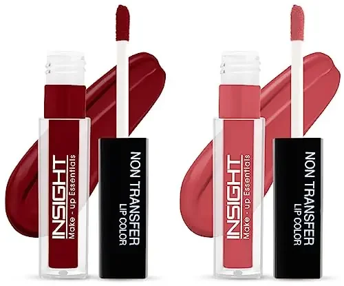 Insight Non Transfer Lip Color 4ml (Toffee Cream) & Insight Non Transfer Lip Color 4ml (03 Divine Wine)