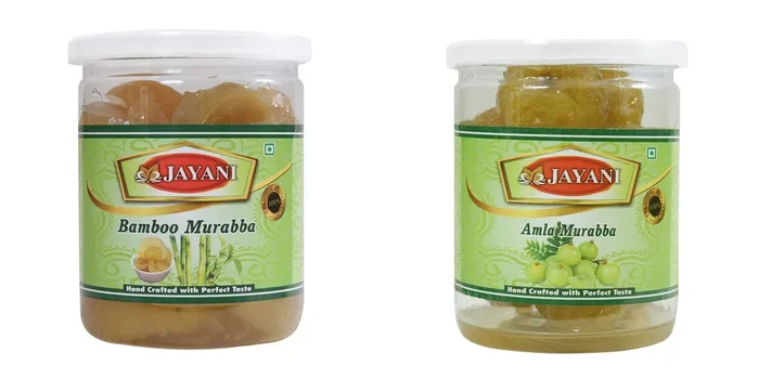 Jayani Homemade Amla and Bamboo/Bans Murabba 400 g Each