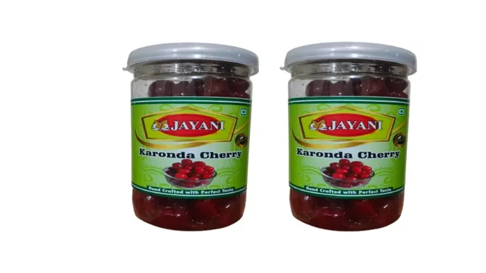 Jayani Homemade Karonda Combo Pack Glazed Cherry Fresh Glazed Candied Cherry Fruit Ideal for Cakes Sprinkles & Decoration I Topping Cherries 700 Gm