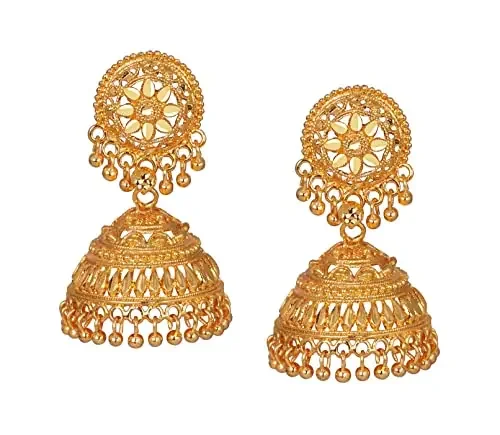 JFL – Jewellery for Less Golden ColorCopper Earrings For Women