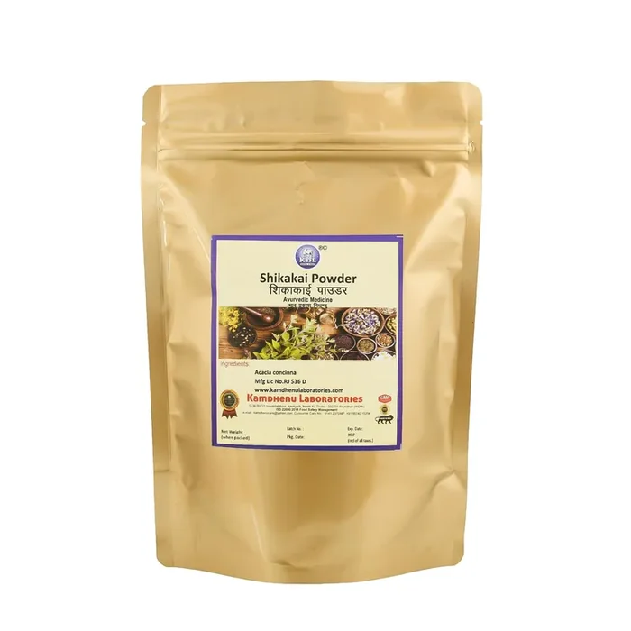 Kamdhenu Shikakai Powder Acacia concinna Pack of 1, 100 grams Shikakai for Hair care and cleansing For men and women