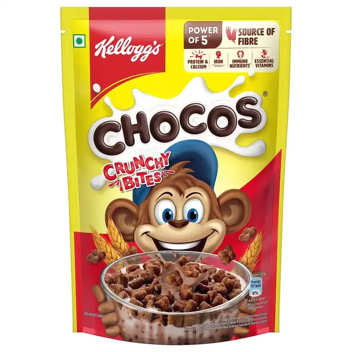 Kellogg‘s Chocolatecrunchy Bites Source Of Calcium, High In Protein, With 10 Essential Vitamins & Minerals, Source Of Fibre Breakfast Cerea L For Kids 375G