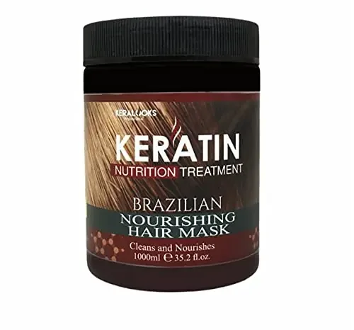 Keralooks professional keratin Brazilian nourishing hair mask (1000ml