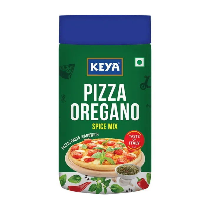 Keya Italian Pizza Oregano Pizza Oregano Spice Mix Healthy Italian Seasoning Multipurpose Seasoning 100% Natural Vegan Zero Preservatives, Artifical Colours & Flavours No MSG Marinade Mix, Dip Mix, Sprinkler Perfect for Pizza, Pasta, Garlic