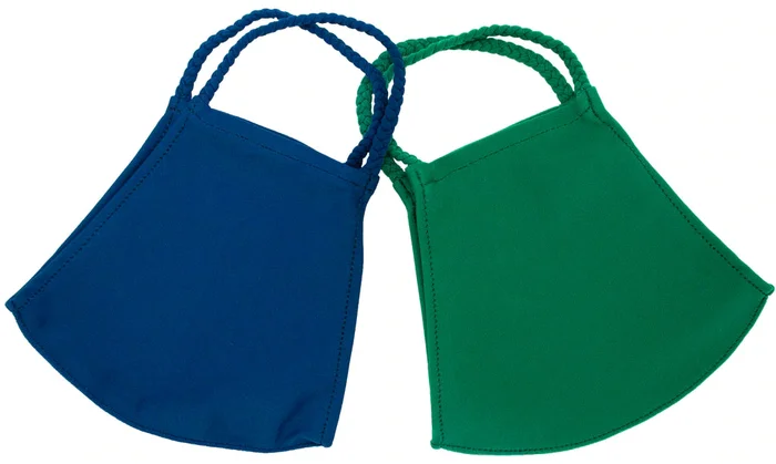 KIDS POMCHIE MASKS, GREEN/NAVY