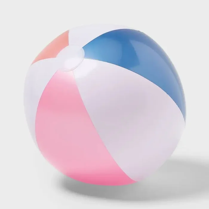 Large Beach Ball SMS – Sun Squad™ Inflatable PVC Pool Toy