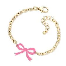Light Pink Bow Split Bracelet