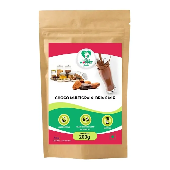 Little Moppet Foods Choco Multigrain Drink Mix – 200g