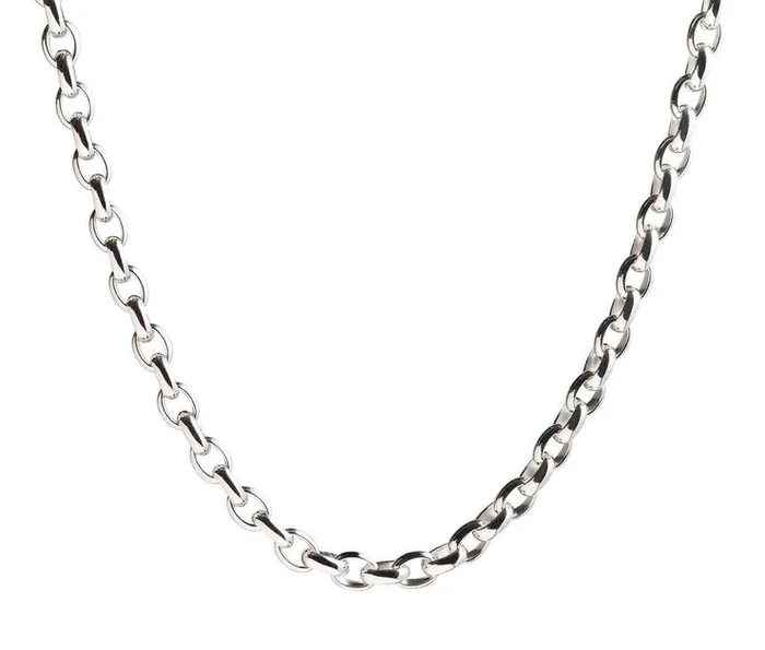 Lola Signature Rolo Chain 3mm Necklace – Silver