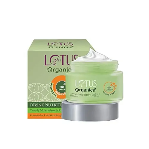 Lotus Organics+ Divine Nutritive Cream For Skin Repairing & Nourishment SPF 20 Moisturiser 50g