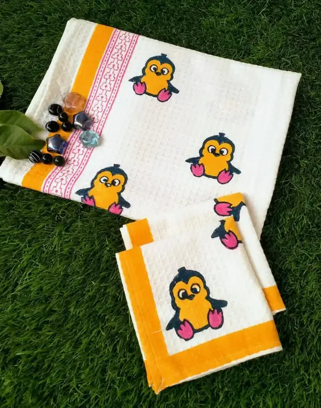 Masu Living Penguin Bath Towel Quick Dry Super Absorbent