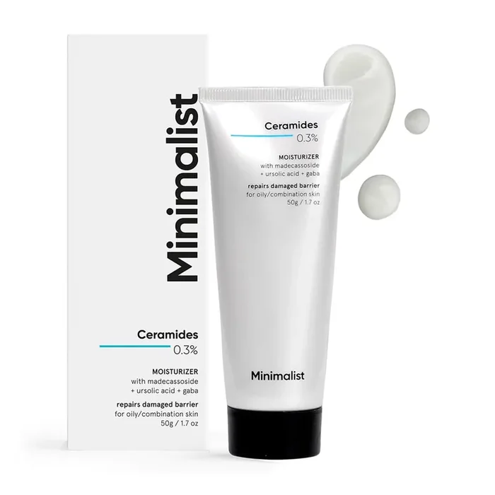 Minimalist 0.3% Ceramide Face Moisturizer For Barrier Repair & Deep Moisturization Daily Repairing Face Moisturizing Cream For Oily – Combination Skin 50g