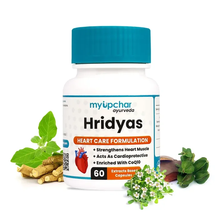 myUpchar Ayurveda Hridyas Caps. For Healthy – 60 Veg Caps.