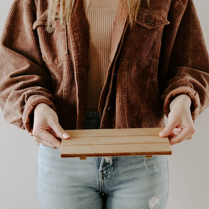 Natural Rectangular Wood Tray – Home Decor & Gifts