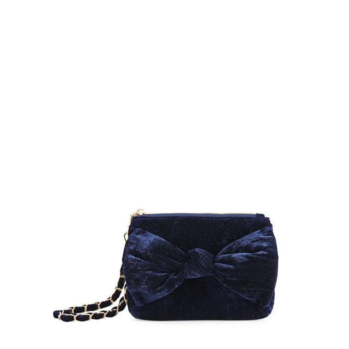 NAVY BEA BOW WRISTLET