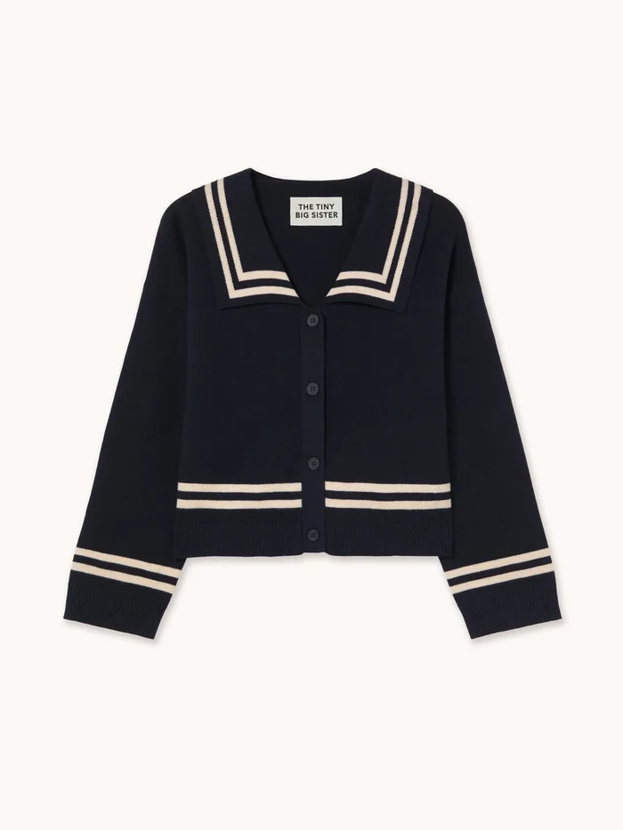 Navy Sailor Cardigan