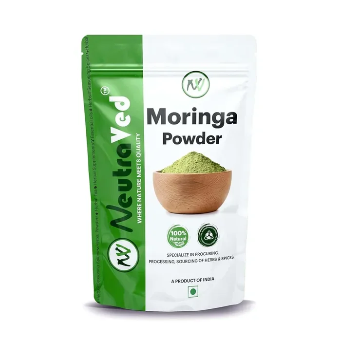 NeutraVed Moringa Powder 100g Moringa Leaves also Know Drumstick for Immunity, Skin & Hair and Wellness Products for Male – 100 gm