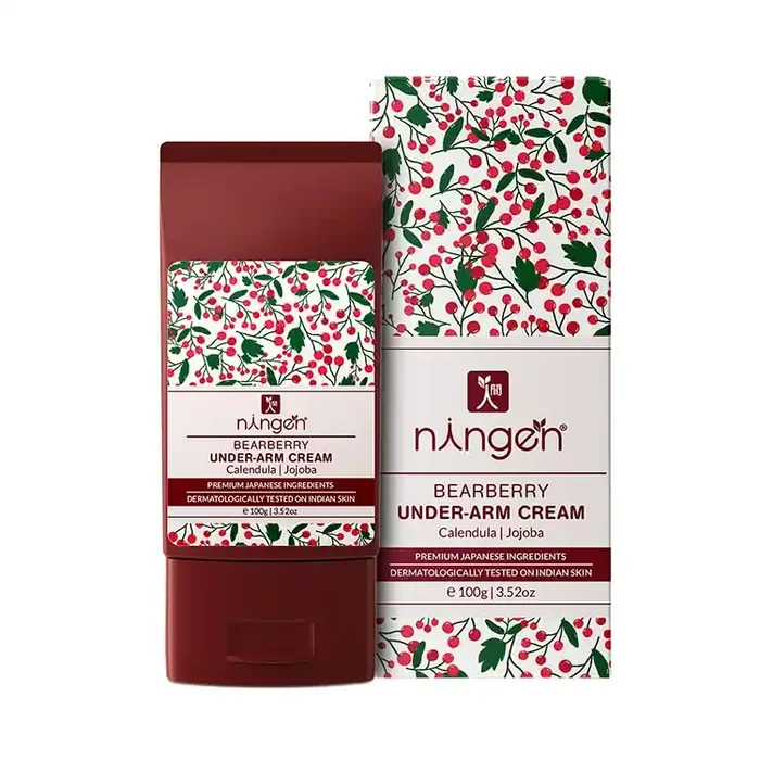 Ningen Bearberry Underarm Cream I added Calendula and Jojoba Extracts I Dermatologically Tested I 100g