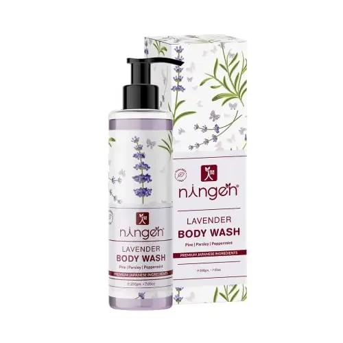 Ningen Lavender Body Wash I Essence of e Parsley Peppermint I Refreshing and Rejuvenating ingredients Dermatologically Tested I 200g Multi Color