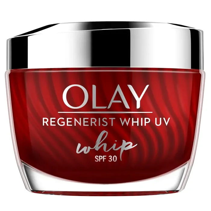 Olay Regenerist Whip Cream with SPF30 Ultra Lightweight Hydrated, Plump, Bouncy Skin With Hyaluronic Acid, Niacinamide and Peptides Normal, Oily, Dry, Combination Skin 50g