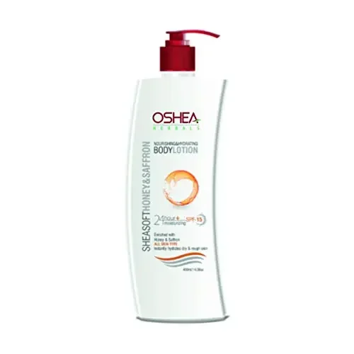 Oshea Herbals SPF 15 Sheasoft Honey and Saffron Nourishing and Hydrating Body Lotion 400ml