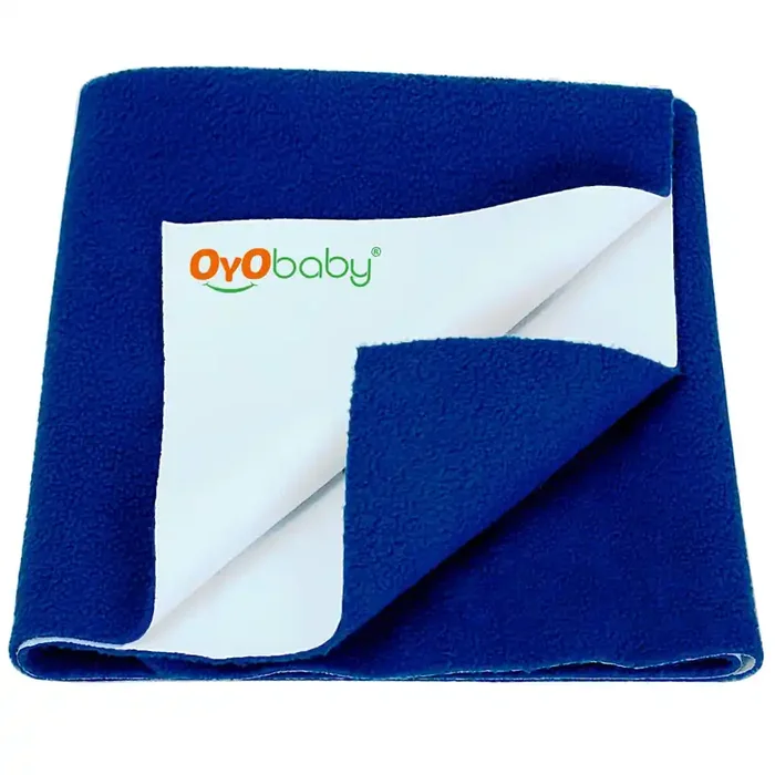 OYO BABY – Water Proof and Reusable Mat / Mattress Protector / Absorbent Sheets (100cm X 70cm, Medium) – Royal Blue