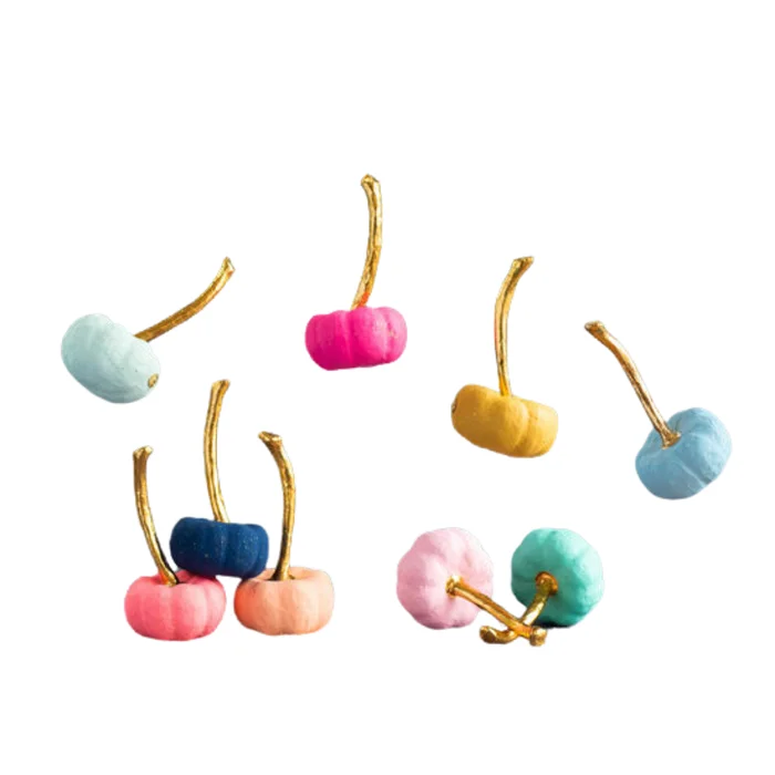 PAPERMACHE RAINBOW MINI PUMPKINS
