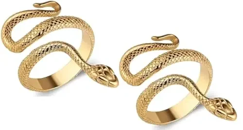 PDY FASHION Pack of 2 golden, Metal, No Gemstone