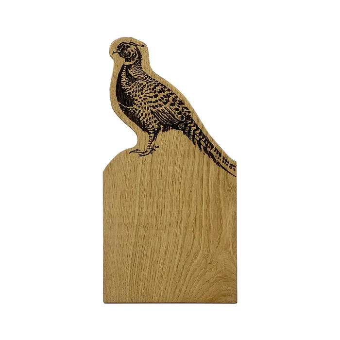 PHEASANT SMALL FRAMED OAK SERVING BOARD