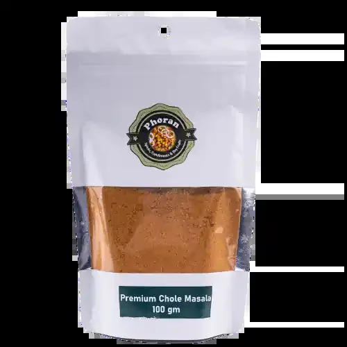 Phoran Premium Organic Chole Masala Powder Delicious & Aromatic Chana Masala Mix Chickpea Spice 100 grams