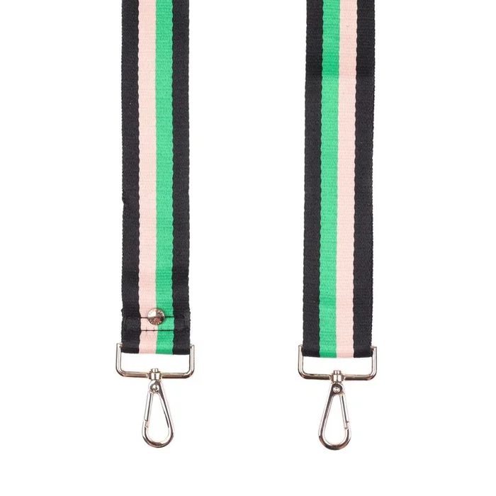 Pom Pom Strap Green Stripe