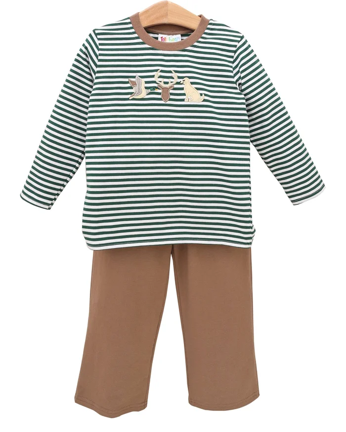 PRE-ORDER | Hunting Buddies Pant Set Jellybean by Smock Candy