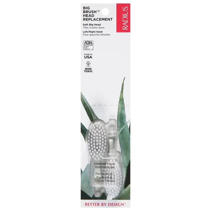 Radius Big Brush Replacment Head, Soft
