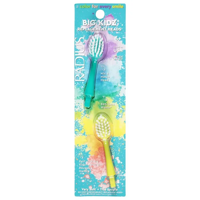 Radius Big Kidz Replacement Brush Heads 2 ea
