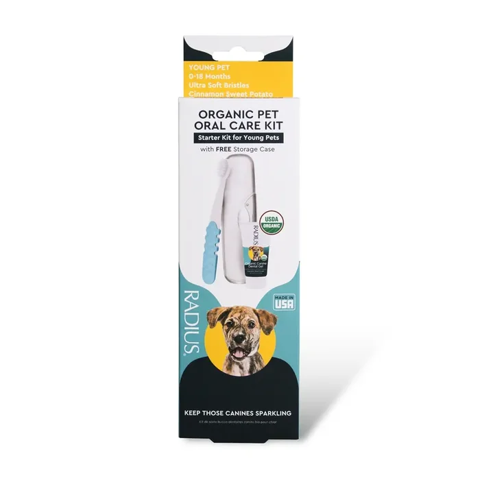Radius Canine Organic Dental Solutions Kit Puppy