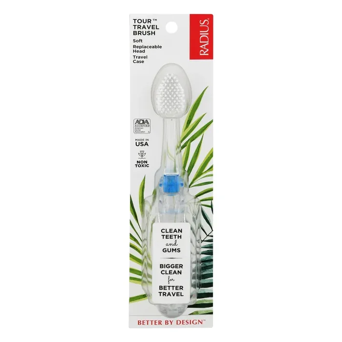 Radius Tour Soft Travel Brush 1 ea