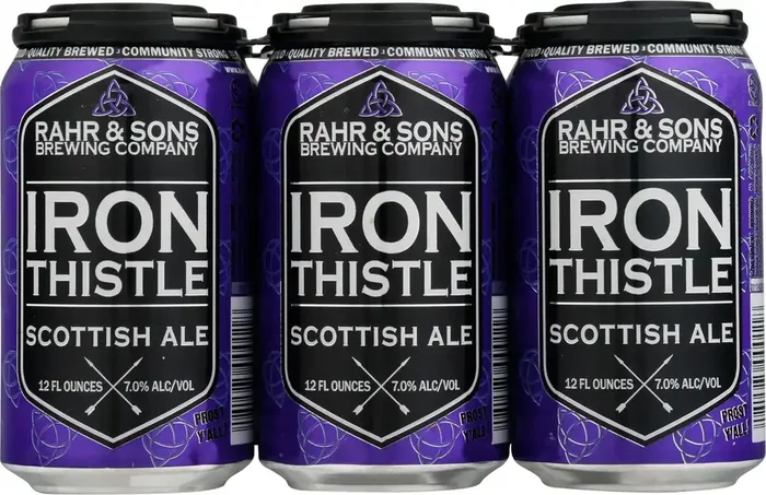 Rahr & Sons Iron Thistle Scottish Ale Beer 6 – 12 fl oz Cans