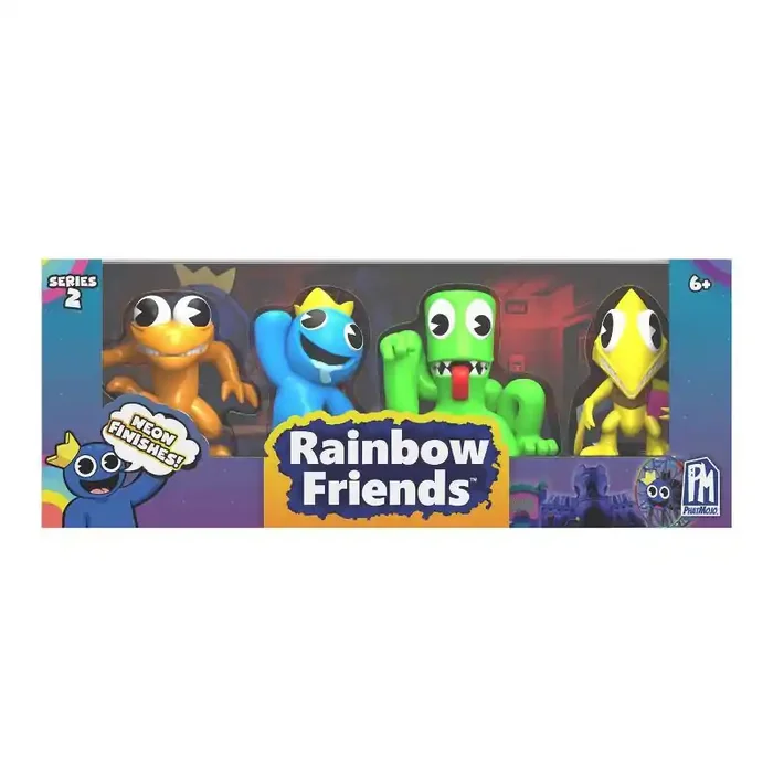 Rainbow Friends Neon Series 2 Mini Figure Set – 4pk