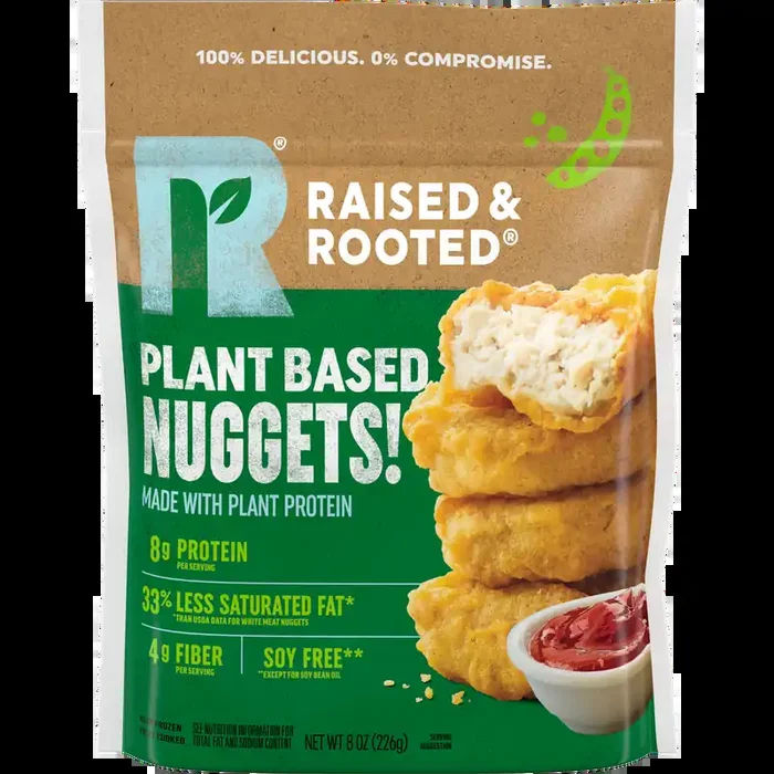 Raised & Rooted™ Plant Based Nuggets, 8 oz (Frozen)