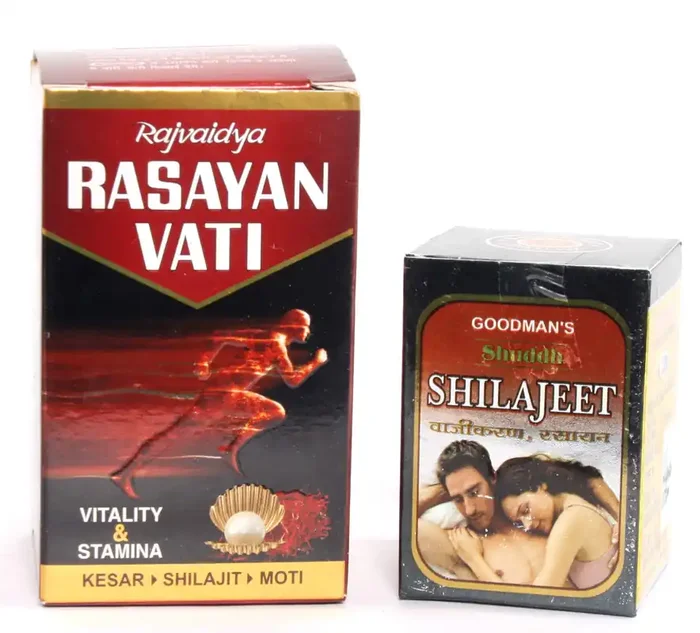 Rajvaidya Rasayan Vati 200 Tablets With Goodman‘s Shuddh Shilajeet 10 Gm