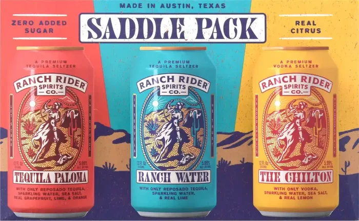 Ranch Rider Spirits Co. Seltzer, Saddle Pack 6 Pack